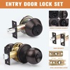 image:imageProbrico Brushed Nickel Door Knob and Single Cylinder Deadbolt Front Door Handle and Deadbolt Set Exterior Door Knob with Lock and Key 3Pack Keyed Alike ComboOil Rubbed Bronze