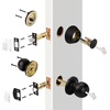 image:imageProbrico Brushed Nickel Door Knob and Single Cylinder Deadbolt Front Door Handle and Deadbolt Set Exterior Door Knob with Lock and Key 3Pack Keyed Alike ComboOil Rubbed Bronze