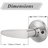 image:imageProbrico Dummy Door LockNonLocking Function Door Handles in Brushed Nickel for Right or Left Handed Universal Lever