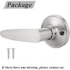 image:imageProbrico Dummy Door LockNonLocking Function Door Handles in Brushed Nickel for Right or Left Handed Universal Lever