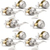 image:imageProbrico Entrance Door Lever Deadbolt Sets 3 Set Satin Nickel Exterior Entry Lever and Single Cylinder DeadboltKeyed Alike Combo Keyed Handleset Lockset Exteriorfor Front Door and Outside GateBrushed Nickel