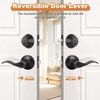 image:imageProbrico Entrance Door Lever Deadbolt Sets 3 Set Satin Nickel Exterior Entry Lever and Single Cylinder DeadboltKeyed Alike Combo Keyed Handleset Lockset Exteriorfor Front Door and Outside GateOil Rubbed Bronze