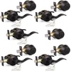 image:imageProbrico Entrance Door Lever Deadbolt Sets 3 Set Satin Nickel Exterior Entry Lever and Single Cylinder DeadboltKeyed Alike Combo Keyed Handleset Lockset Exteriorfor Front Door and Outside GateOil Rubbed Bronze