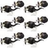 image:imageProbrico Entrance Door Lever Deadbolt Sets 3 Set Satin Nickel Exterior Entry Lever and Single Cylinder DeadboltKeyed Alike Combo Keyed Handleset Lockset Exteriorfor Front Door and Outside GateOil Rubbed Bronze