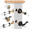 image:imageProbrico Entrance Door Lever Deadbolt Sets 3 Set Satin Nickel Exterior Entry Lever and Single Cylinder DeadboltKeyed Alike Combo Keyed Handleset Lockset Exteriorfor Front Door and Outside GateOil Rubbed Bronze