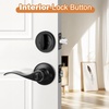image:imageProbrico Entrance Door Lever Deadbolt Sets 3 Set Satin Nickel Exterior Entry Lever and Single Cylinder DeadboltKeyed Alike Combo Keyed Handleset Lockset Exteriorfor Front Door and Outside GateBlack