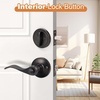 image:imageProbrico Entrance Door Lever Deadbolt Sets 3 Set Satin Nickel Exterior Entry Lever and Single Cylinder DeadboltKeyed Alike Combo Keyed Handleset Lockset Exteriorfor Front Door and Outside GateOil Rubbed Bronze