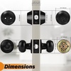 image:imageProbrico Entry Door Knob Lock Set and Double Cylinder Deadbolt Combination Set OilRubbed Bronze 3 Pack Keyed AlikeBlack