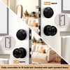 image:imageProbrico Entry Door Knob Lock Set and Double Cylinder Deadbolt Combination Set OilRubbed Bronze 3 Pack Keyed AlikeBlack