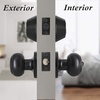 image:imageProbrico Entry Door Knob Lock Set and Double Cylinder Deadbolt Combination Set OilRubbed Bronze 3 Pack Keyed AlikeBlack