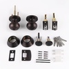 image:imageProbrico Entry Door Knob Lock Set and Double Cylinder Deadbolt Combination Set OilRubbed Bronze 3 Pack Keyed AlikeOil Rubbed Bronze