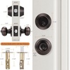 image:imageProbrico Entry Door Knob Lock Set and Double Cylinder Deadbolt Combination Set OilRubbed Bronze 3 Pack Keyed AlikeOil Rubbed Bronze