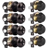 image:imageProbrico Entry Door Knob Lock Set and Double Cylinder Deadbolt Combination Set OilRubbed Bronze 3 Pack Keyed AlikeOil Rubbed Bronze