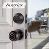 image:imageProbrico Entry Door Knob Lock Set and Double Cylinder Deadbolt Combination Set OilRubbed Bronze 3 Pack Keyed AlikeOil Rubbed Bronze