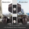 image:imageProbrico Entry Door Knob Lock Set and Double Cylinder Deadbolt Combination Set OilRubbed Bronze 3 Pack Keyed AlikeOil Rubbed Bronze