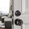 image:imageProbrico Entry Door Knob Lock Set and Double Cylinder Deadbolt Combination Set OilRubbed Bronze 3 Pack Keyed AlikeOil Rubbed Bronze