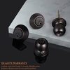 image:imageProbrico Flat Black Double Cylinder Handleset Combo Pack Keyed Alike Entry Knobs with Deadbolts Exterior Hardware for Outside Gate and Front Door 1 PackOil Rubbed Bronze