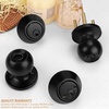 image:imageProbrico Flat Black Double Cylinder Handleset Combo Pack Keyed Alike Entry Knobs with Deadbolts Exterior Hardware for Outside Gate and Front Door 1 PackBlack