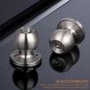 image:imageProbrico Flat Black Double Cylinder Handleset Combo Pack Keyed Alike Entry Knobs with Deadbolts Exterior Hardware for Outside Gate and Front Door 1 PackBrushed Nickel