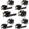 image:imageProbrico Flat Black Passage Door Lever with Single Cylinder Deadbolts Combo Pack Modern Square Lock Set HandlesetExterior Handle and SetExteriorBlack
