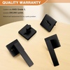 image:imageProbrico Flat Black Passage Door Lever with Single Cylinder Deadbolts Combo Pack Modern Square Lock Set HandlesetExterior Handle and SetExteriorBlack