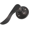 image:imageProbrico HalfDummy Door Levers Wave Style Oil Rubbed Bronze Door Locks HardwareLeft Handed 1 Pack