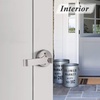 image:imageProbrico Heavy Duty Keyed Alike Entry Door Levers Entrance Door Locksets Satin Nickel Finished for Exterior Door and Front Door 5 Pack