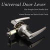 image:imageProbrico Keyed Alike Entry Door Levers Modern Flat Style Door Handles Satin Nickel Entrance Door Locks for Front Exterior Doors Reversible for Right amp Left Handed Doors 2 Pack