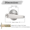 image:imageProbrico Keyed Alike Entry Door Levers Modern Flat Style Door Handles Satin Nickel Entrance Door Locks for Front Exterior Doors Reversible for Right amp Left Handed Doors 2 Pack