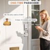 image:imageProbrico Keyless Entry Door Lock with Handle Smart Locks for Front Door Black Keypad Door Lock with Handle Fingerprint Lock Electronic Keypad Deadbolt Lever App Control Auto LockSatin Nickel