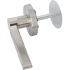image:imageProbrico Modern Dummy Door Levers Single Door Handle Satin Nickel Finish RightLeft Handed