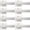 image:imageProbrico NonTurning HalfDummy Lever in Satin Nickel Stainless Steel Square Bar Single Dummy Lever Heavy Duty Handle for Closet Balcony Pantry or French DoorsExposed Screws 1 PackBrushed Nickel