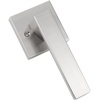 image:imageProbrico NonTurning HalfDummy Lever in Satin Nickel Stainless Steel Square Bar Single Dummy Lever Heavy Duty Handle for Closet Balcony Pantry or French DoorsExposed Screws 1 PackBrushed Nickel
