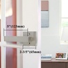 image:imageProbrico NonTurning HalfDummy Lever in Satin Nickel Stainless Steel Square Bar Single Dummy Lever Heavy Duty Handle for Closet Balcony Pantry or French DoorsExposed Screws 1 PackBrushed Nickel