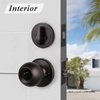 image:imageProbrico Oil Rubbed Bronze Door Knobs with Single Cylinder Deadbolts Exterior keyed Alike Handleset Combo Pack Lockset for Front Door and Outside Gate Set of 3