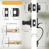 image:imageProbrico Oil Rubbed Bronze Front Entry HandlesetHeavy Duty Passage Lock Grip Handle with Wave LeverEntry Door Locksets with Deadbolt Single Cylinder Set1 Set