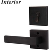 image:imageProbrico Passage Door Levers with Single Cylinder Deadbolts Combo PackKeyed Alike Modern Square Lock Set Handleset Heavy Duty Exterior Door Handle and Deadbolts Set Oil Rubbed Bronze 1 Pack
