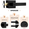 image:imageProbrico Privacy Black Door Handle NonSlip Grip Heavy Duty Interior Door Handles for Bathroom Bedroom with Lock Square Knob Lockset for Left and Right Handed Doors 5 Pack