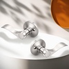 image:imageProbrico RightHanded HalfDummy Levers in Satin Nickel Finish Interior Wave Style Single Side NonFunctioning Door Handles for Closets 2 PackBrushed Nickel