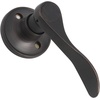 image:imageProbrico RightHanded HalfDummy Levers in Satin Nickel Finish Interior Wave Style Single Side NonFunctioning Door Handles for Closets 2 PackOil Rubbed Bronze