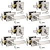 image:imageProbrico Satin Nickel Square Entry Levers Locksets and Single Cylinder Deadbolts Combination Set Heavy Duty Front Door Office Entrance Levers 3 Pack Keyed AlikeAll Same KeysBrushed Nickel