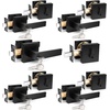 image:imageProbrico Satin Nickel Square Entry Levers Locksets and Single Cylinder Deadbolts Combination Set Heavy Duty Front Door Office Entrance Levers 3 Pack Keyed AlikeAll Same KeysBlack