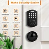 image:imageProbrico Smart Fingerprint Door Lock for Front Door Electronic Entry Door Lock Deadbolt with Knob Set Door Knob with Smart Keypad Deadbolt Lock Auto Lock App BlackBlack