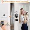 image:imageProbrico Smart Fingerprint Door Lock for Front Door Electronic Entry Door Lock Deadbolt with Knob Set Door Knob with Smart Keypad Deadbolt Lock Auto Lock App BlackBlack