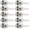 image:imageProbrico Square Keyed Alike Entry Levers Satin Nickel Heavy Duty Entrance Levers Door Locks Reversible Rectangle Levers for RightLeft Handed Doors 2 PackBrushed Nickel