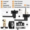 image:imageProbrico Square Keyed Alike Entry Levers Satin Nickel Heavy Duty Entrance Levers Door Locks Reversible Rectangle Levers for RightLeft Handed Doors 2 PackBlack