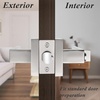image:imageProbrico Square Keyed Alike Entry Levers Satin Nickel Heavy Duty Entrance Levers Door Locks Reversible Rectangle Levers for RightLeft Handed Doors 2 PackBrushed Nickel