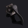 image:imageProbrico Wave Door Lever with Camelot Trim NonTurning Lock in Oil Rubbed Bronze Half Dummy Closet Door Handle Bedroom BiFold Door Knobs  Right Handed