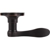 image:imageProbrico Wave Door Lever with Camelot Trim NonTurning Lock in Oil Rubbed Bronze Half Dummy Closet Door Handle Bedroom BiFold Door Knobs  Right Handed
