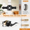 image:imageProbrico Wave Style Lever Handles Entrance Door Knobs Entry Door Locks Brushed NickelBlack
